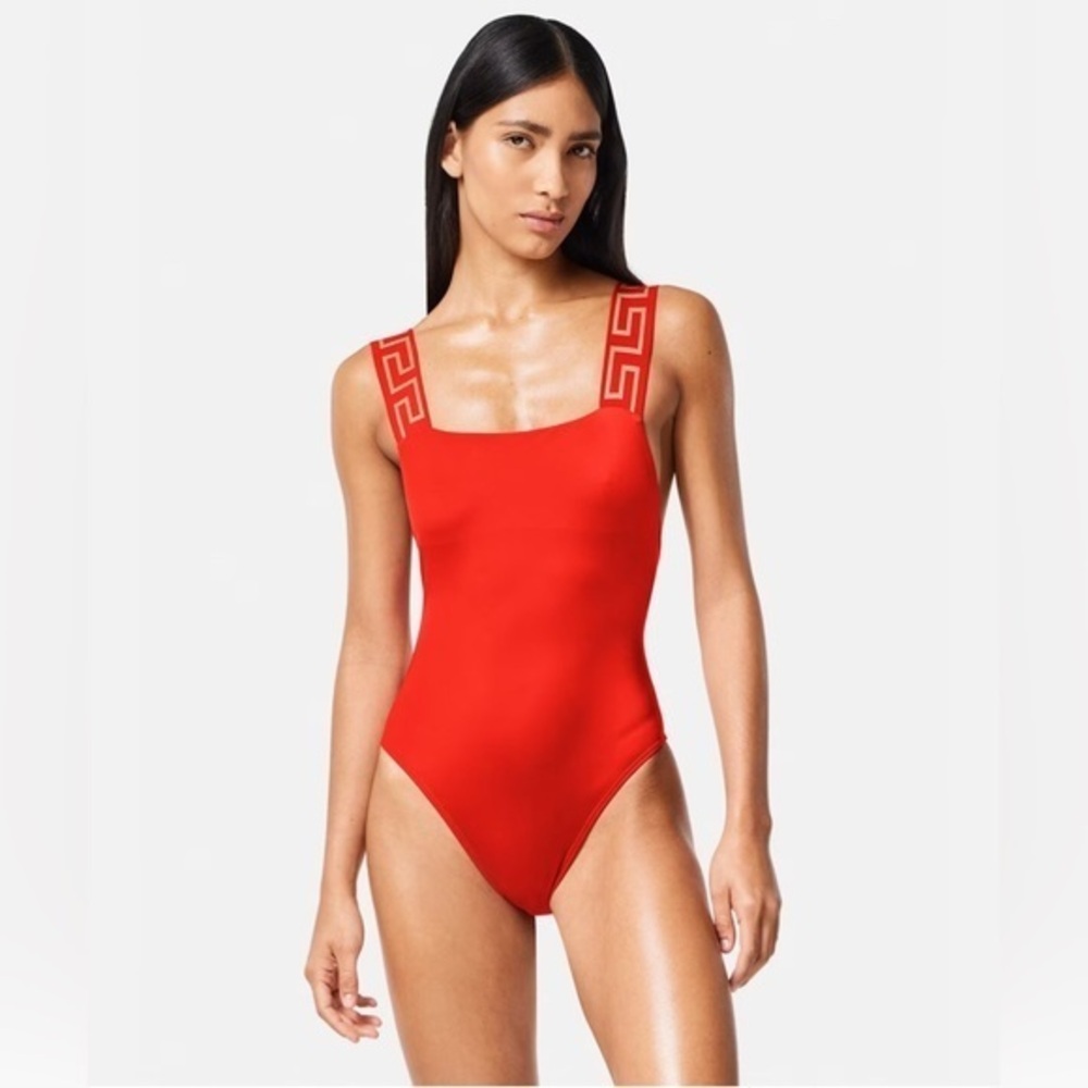 Red Versace Swimsuit Bathing Suit XX EUR Size 5